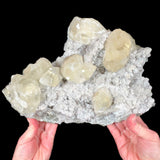 Drusy Quartz with Calcite from Mexico
