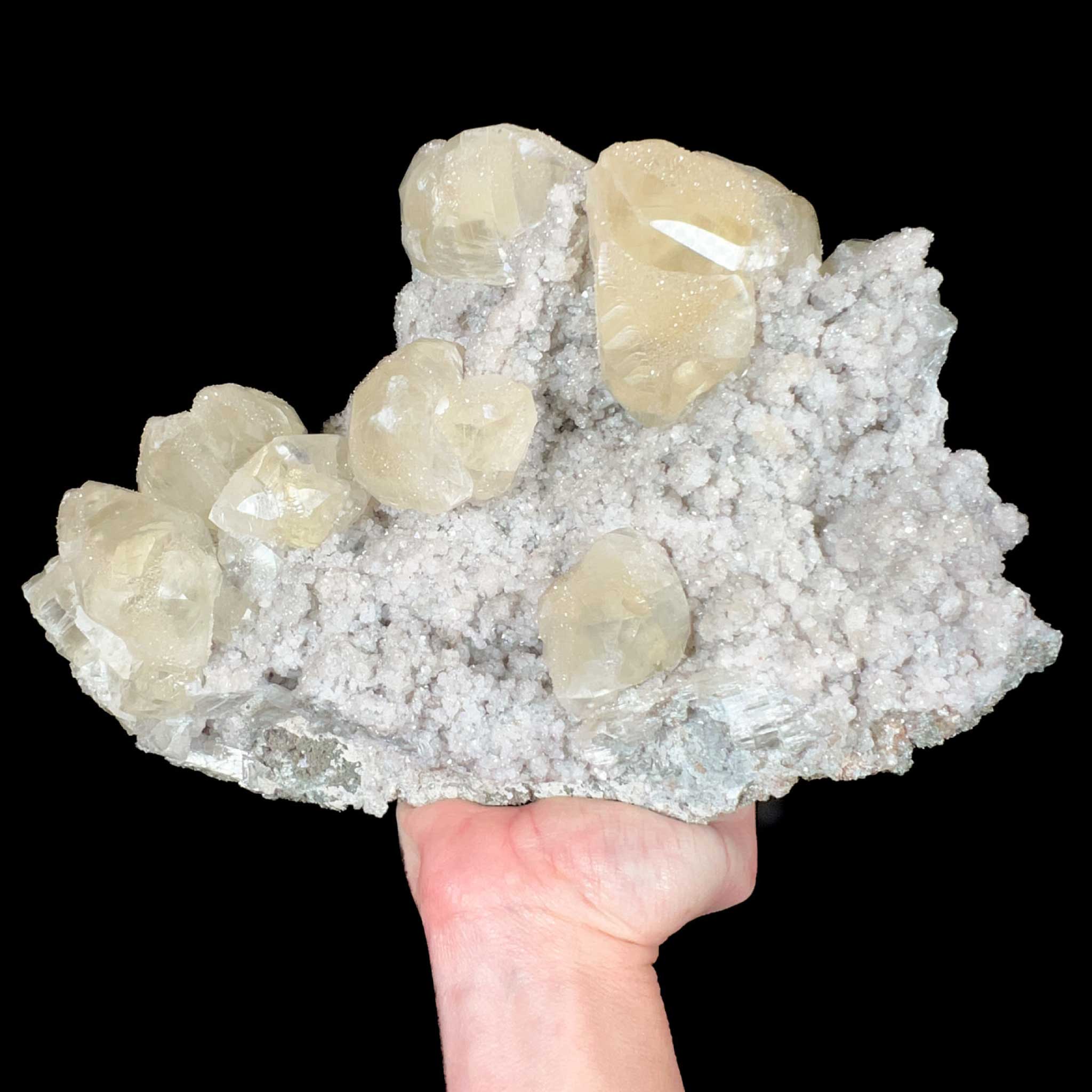 Large Calcite Crystals on Matrix from Mexico