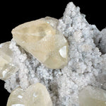 Drusy Quartz on Calcite