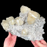 Large Calcite with Drusy Quartz Mineral Specimen