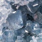 Blue Crystals Inside Geode