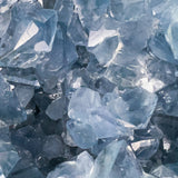 Close up of Blue Celestine Crystals