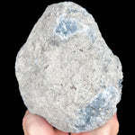 Exterior of Blue Celestite Geode (Back side)