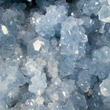Close up of blue Celestite  / Celestine crystals