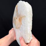 Large Drusy Quartz and Agate Geode Slab