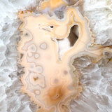 Large Drusy Quartz and Agate Geode Slab