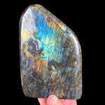 Large fully polished Labradorite stone with a rainbow of colors
