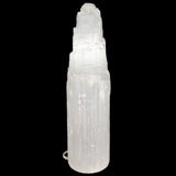 Large White Crystal Selenite Lamp