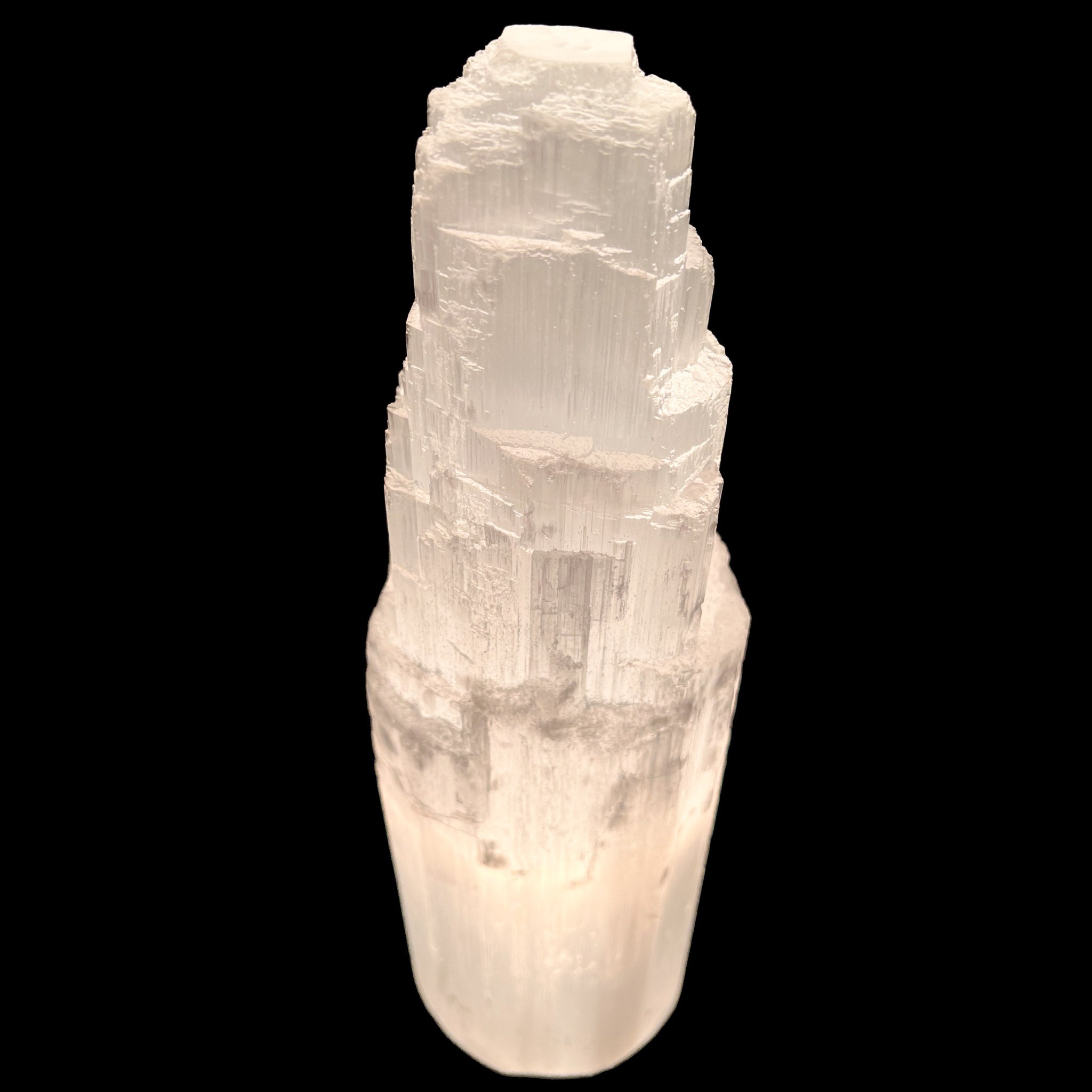 Large Selenite Crystal Light