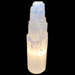 Large White Stone Tower Crystal Light