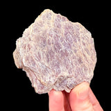 Side view of Lepidolite mica book