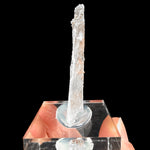 Side view of Selenite crystal with Native Copper inside