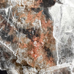 Close up of Native Copper inside Selenite - Arizona