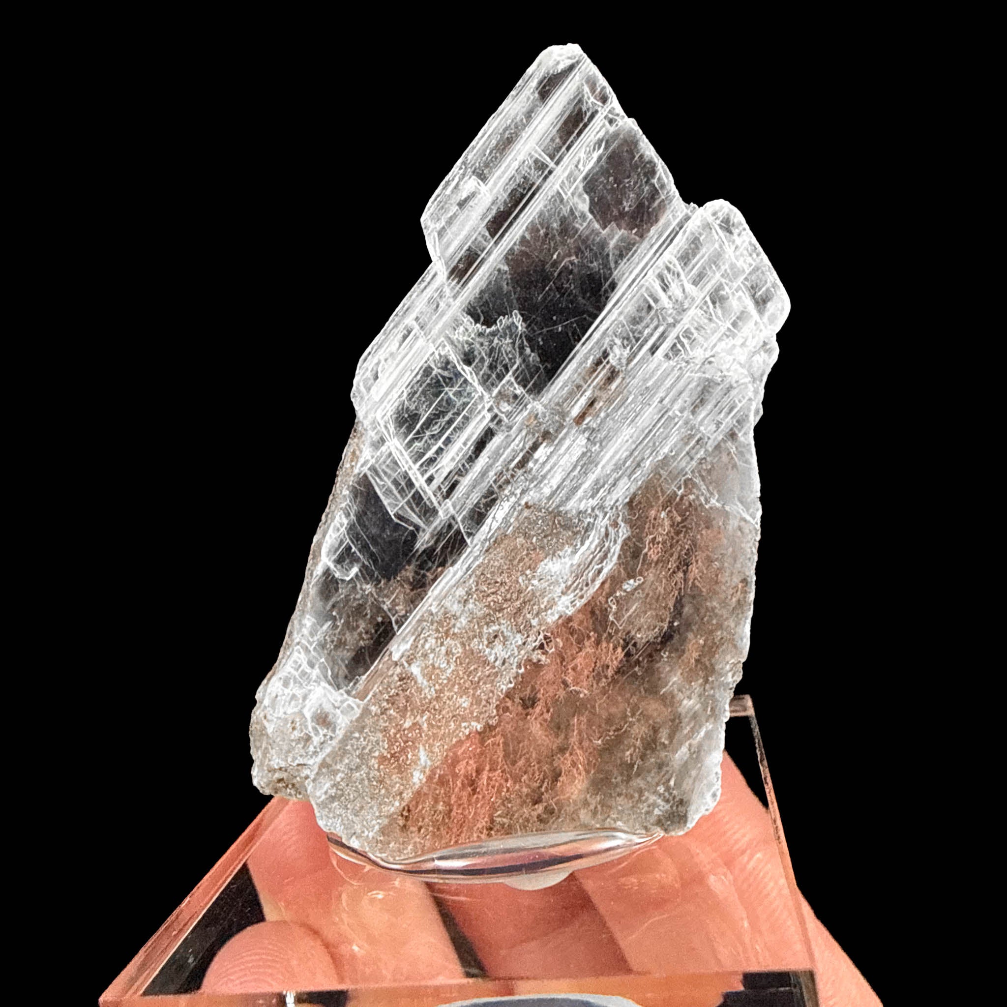 Native Copper inside Selenite - Mission Mine, Pima County, AZ