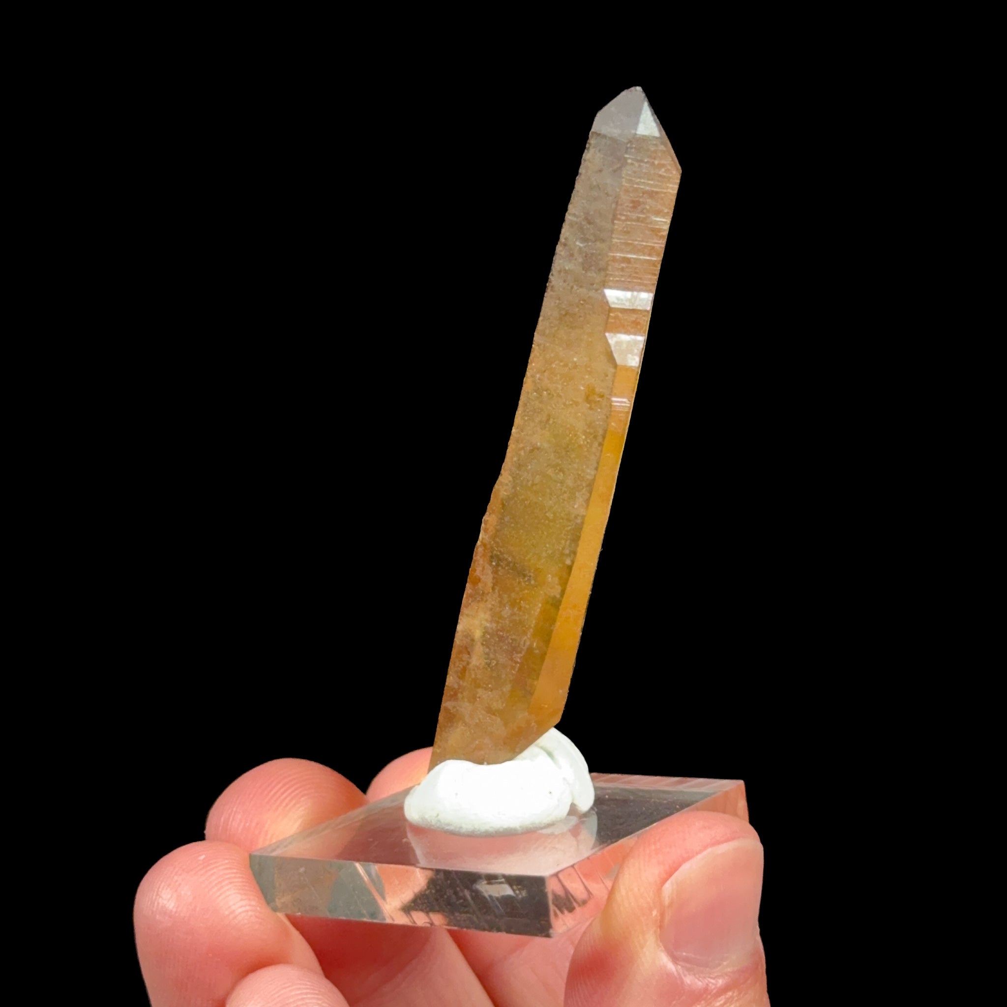 Natural unheated Citrine crystal point from the Democratic Republic of Congo