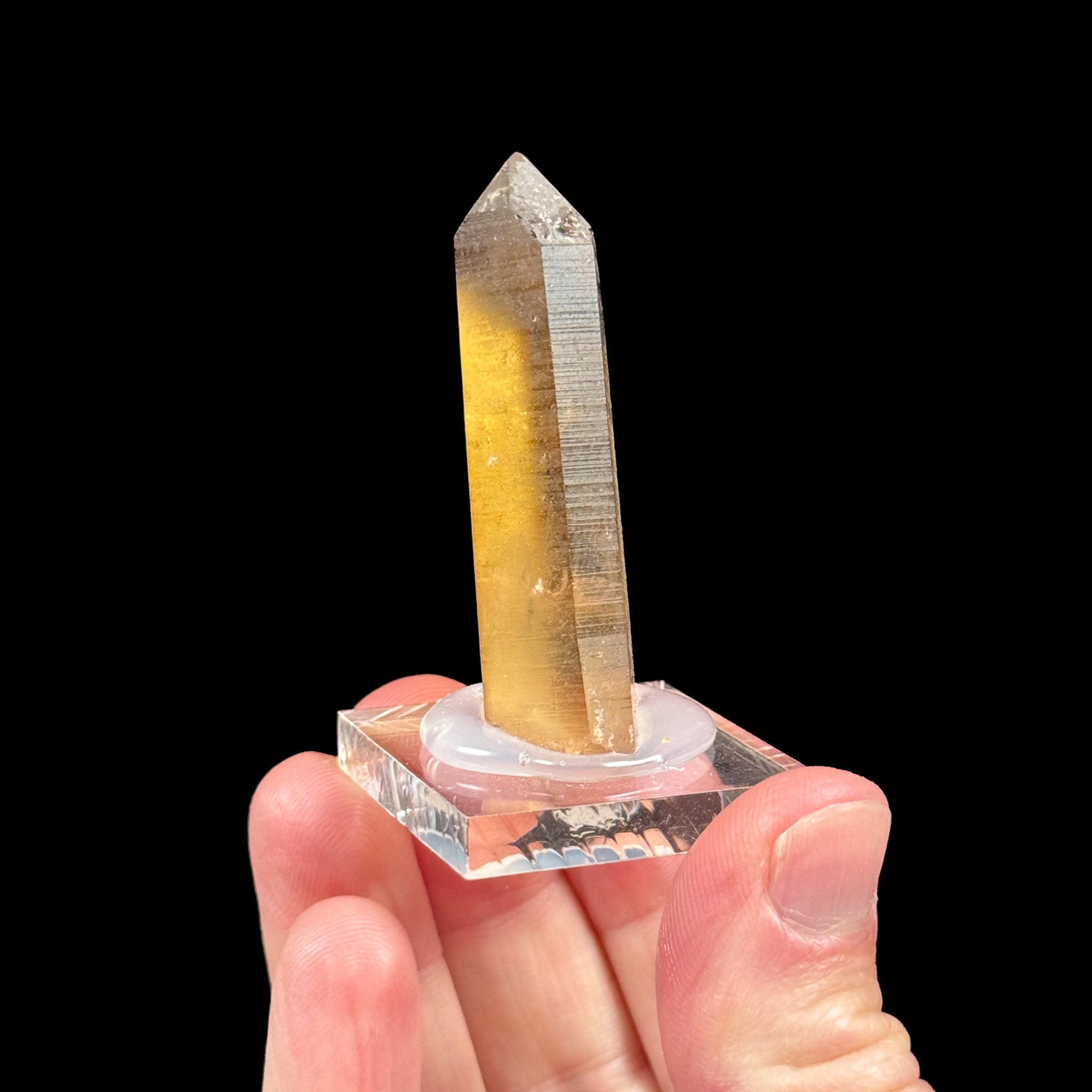 Natural Citrine crystal point from Democratic Republic of Congo