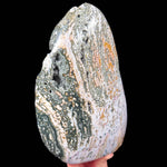 Side view of large ocean jasper stone