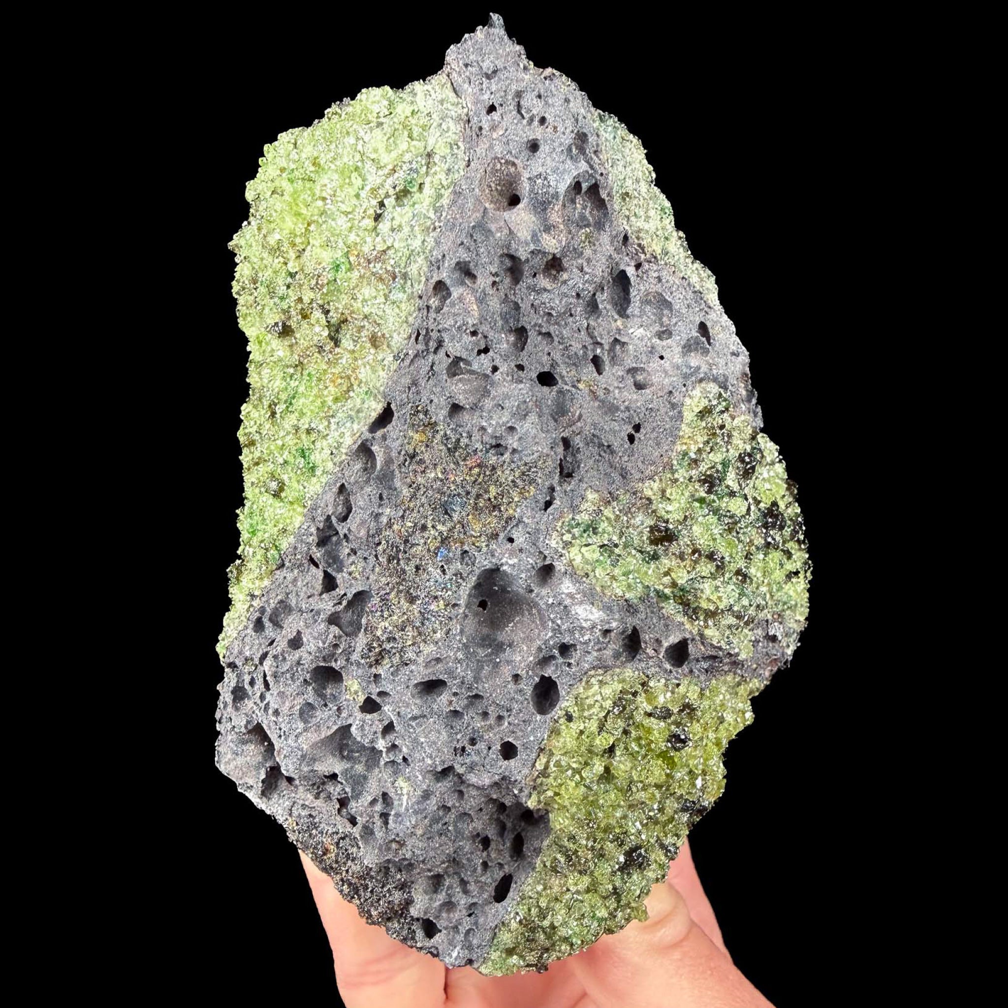 San Carlos Reservation Olivine in Basalt raw specimen