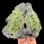 Olivine in Basalt rock specimen