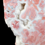 Close up of Drusy Quartz crystals in Pink Agate from Chihuahua, Mexico