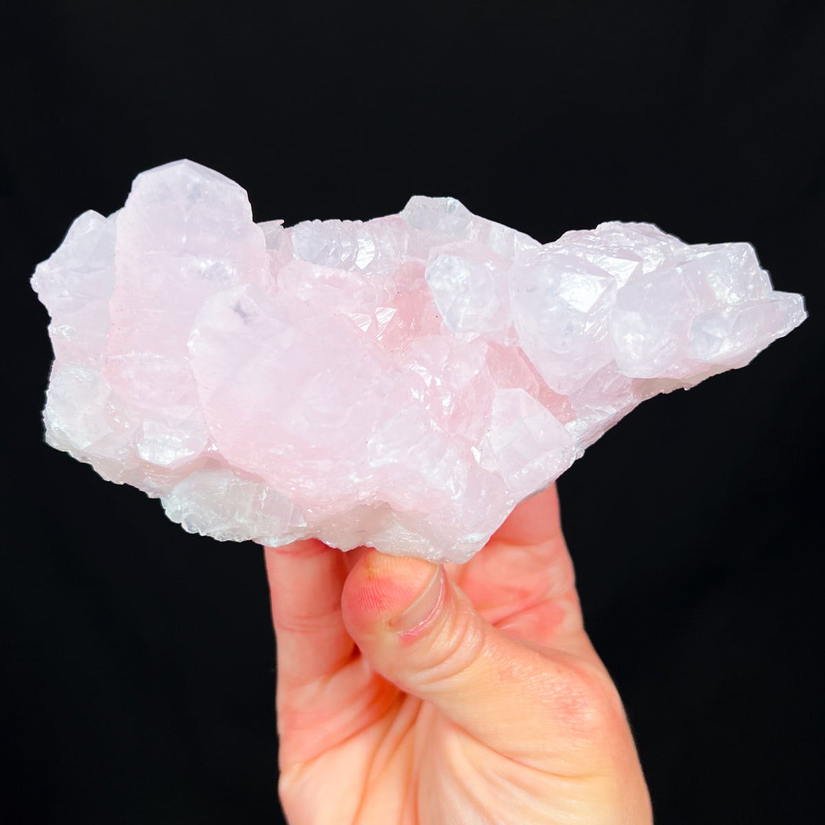 Pink Mangano-calcite crystals