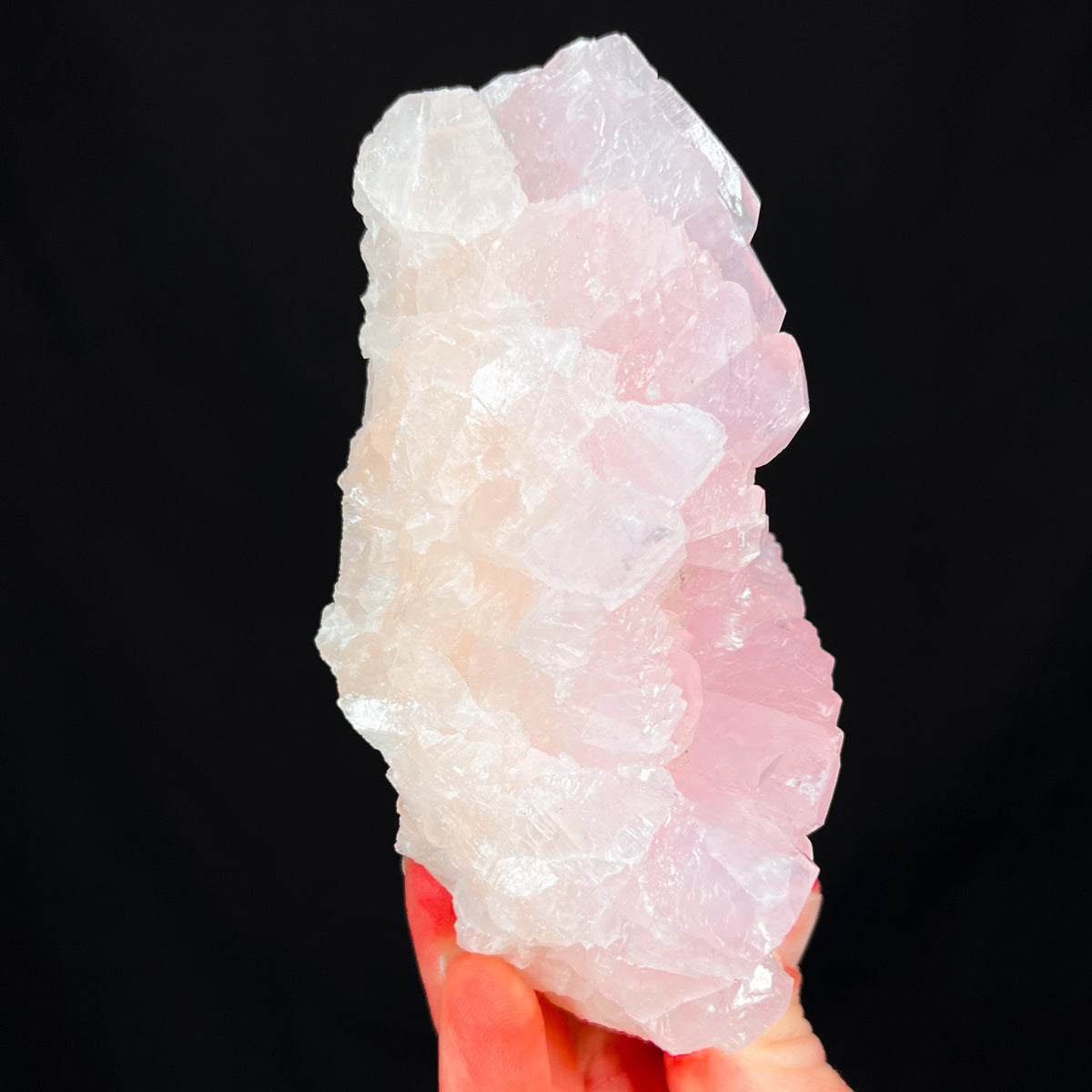 Pink Calcite from Bulgaria side-view