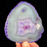 Purple Banded Agate Geode with Quartz 
