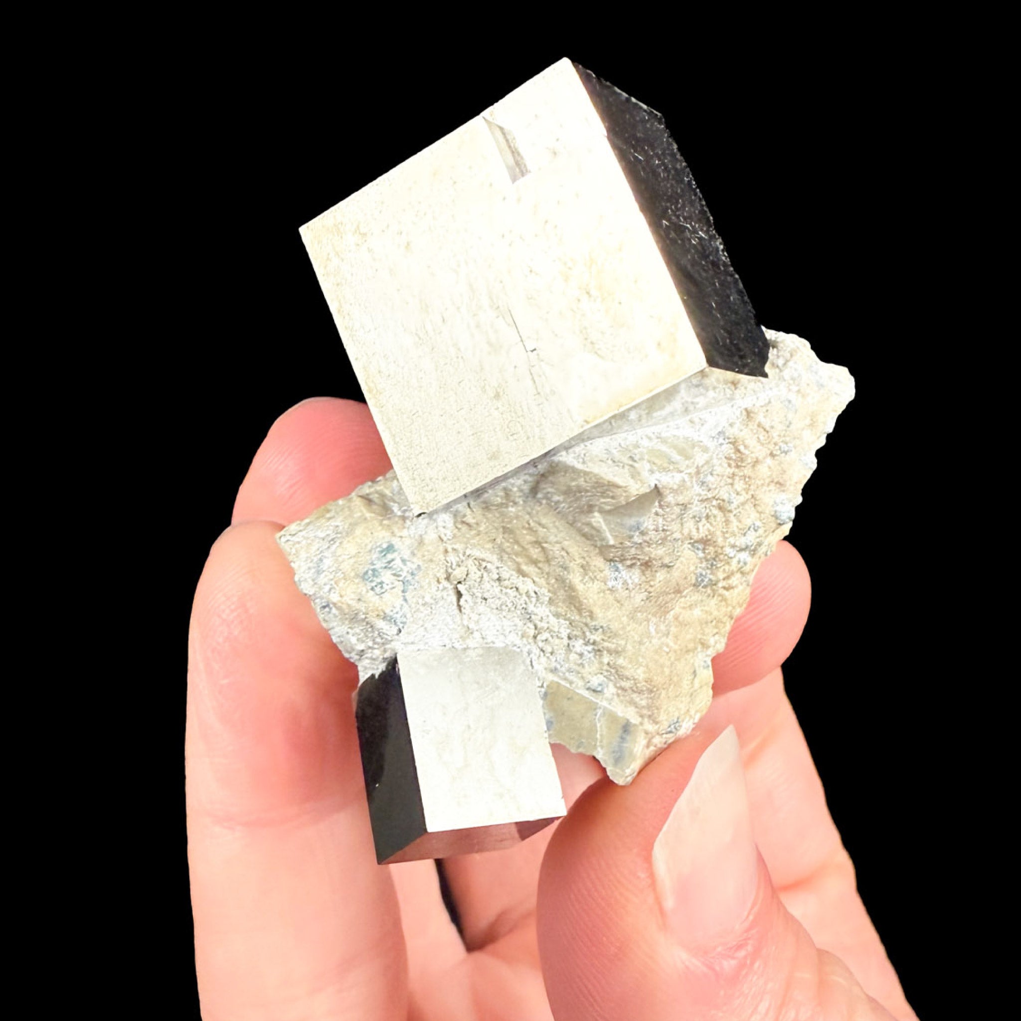Cubic pyrite mineral specimen from Spain