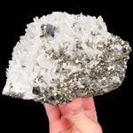 Pyrite, Quartz and Sphalerite crystal specimen from Huanzala Mine, Peru