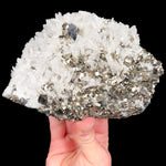 Quartz, Pyrite and Sphalerite specimen from Huanzala Mine, Peru