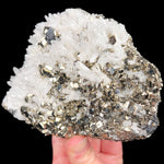 Quartz with Pyrite and Sphalerite mineral specimen from Peru