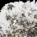 Close up of Sphalerite, Quartz and Pyrite from Huanzala Mine, Peru