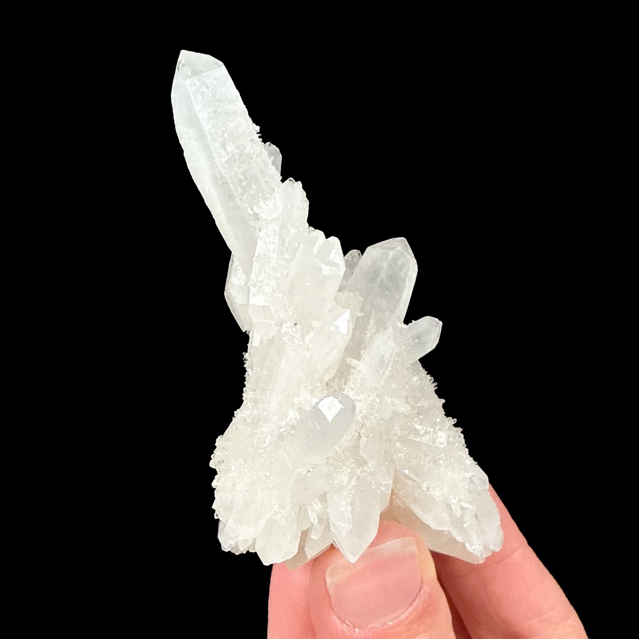Double terminated Quartz crystal cluster from Ouray, Colorado