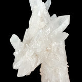 Close up of tiny double terminated quartz crystals