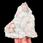 Rhodochrosite on Quartz mineral specimen from Sunnyside Mine, Colorado
