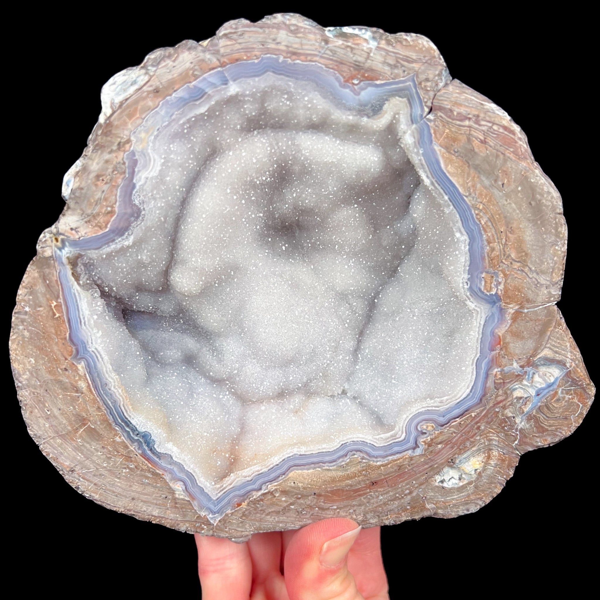 Large Quartz and Chalcedony Geode from Dugway, Utah