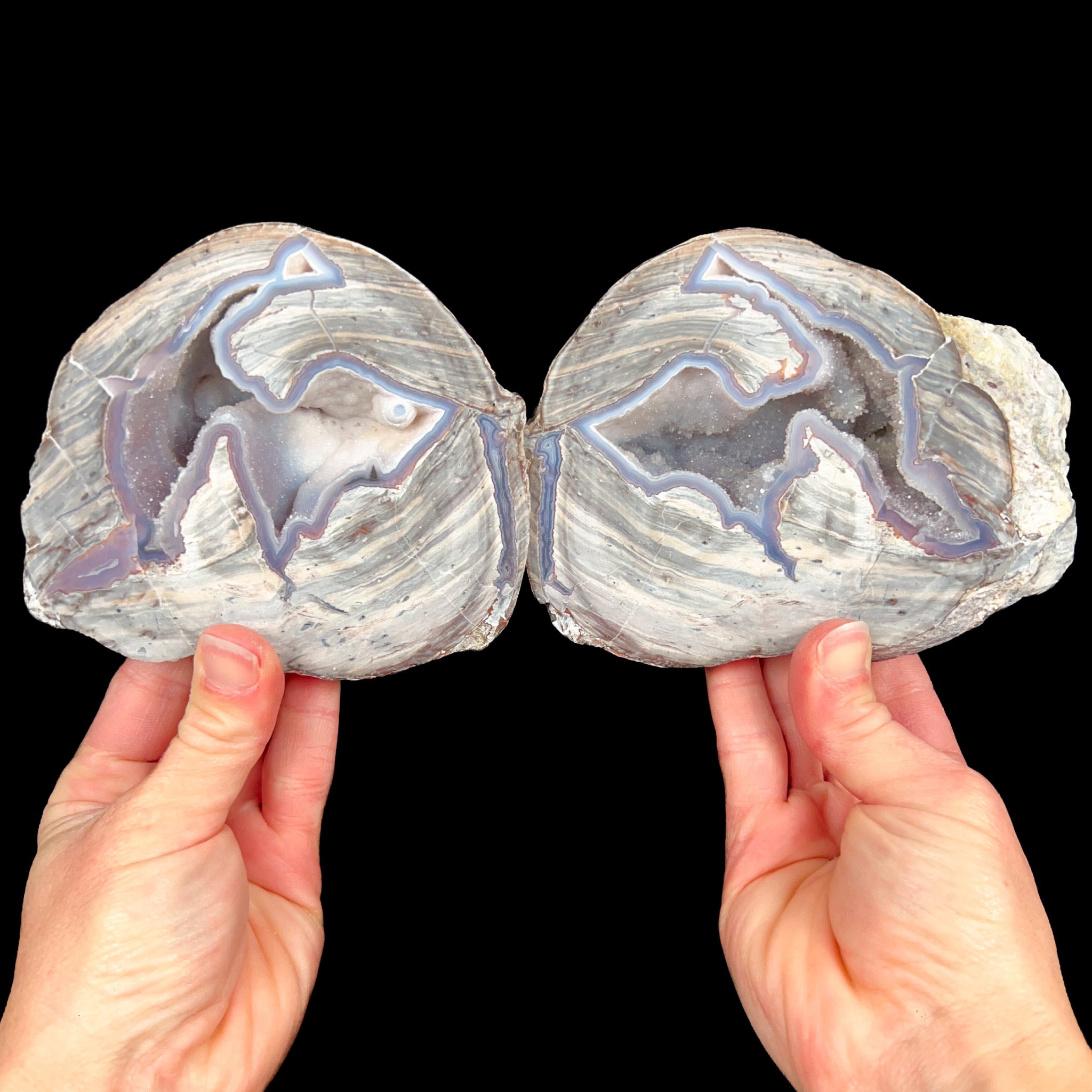 Large Dugway Geode Pair from Utah