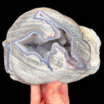 Dugway Geode with Quartz Crystals and Chalcedony Banding