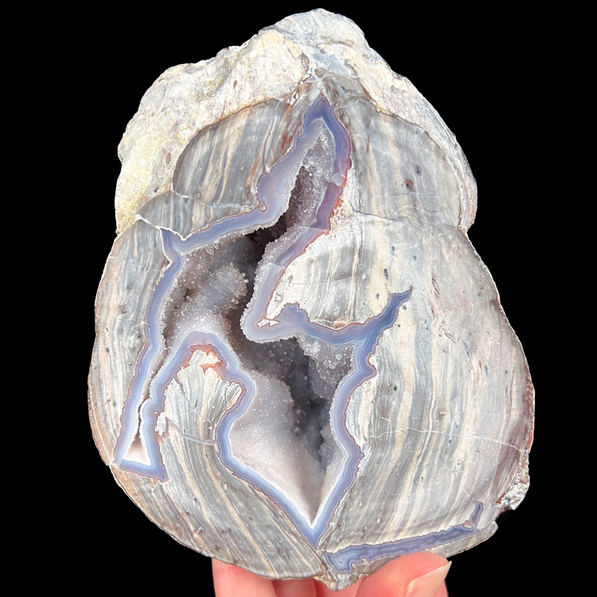 Quartz and Chalcedony Geode from Dugway, Utah