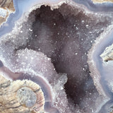 Close up of Quartz and Chalcedony Geode from Dugway Utah
