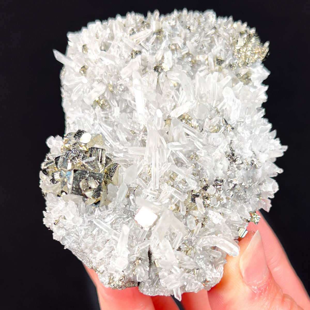 Pyrite Specimen with Quartz Crystals