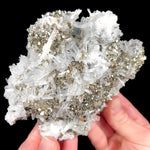 Mineral specimen of Quartz and Pyrite from Huaron Mine, Peru