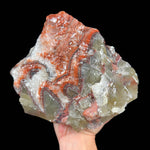Red and green Calcite stone specimen from Mexico