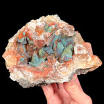 Rainbow Chalcopyrite on Calcite from Moldova