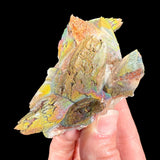 Rainbow Chalcopyrite and Calcite Crystals from Moldova