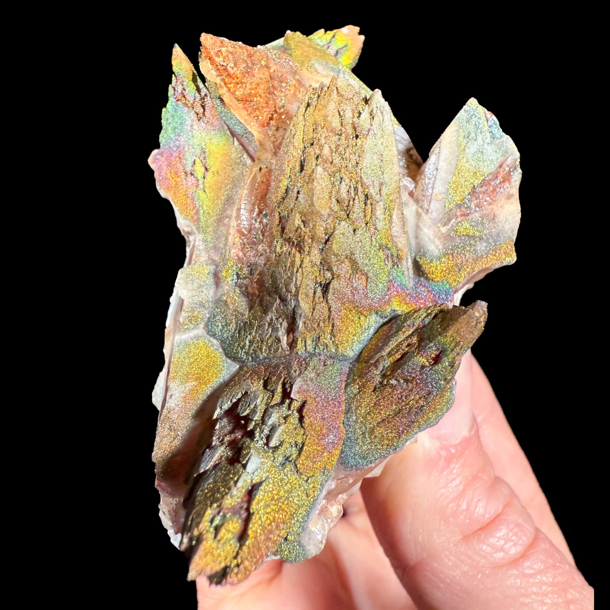 Chalcopyrite and Calcite mineral specimen from Moldova