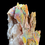 Close-up of Iridescent Rainbow Calcite with Chalcopyrite