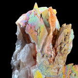 Close up of Chalcopyrite on Calcite from Moldova