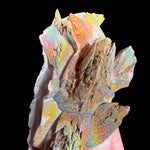 Close-up of Chalcopyrite on Calcite Crystals