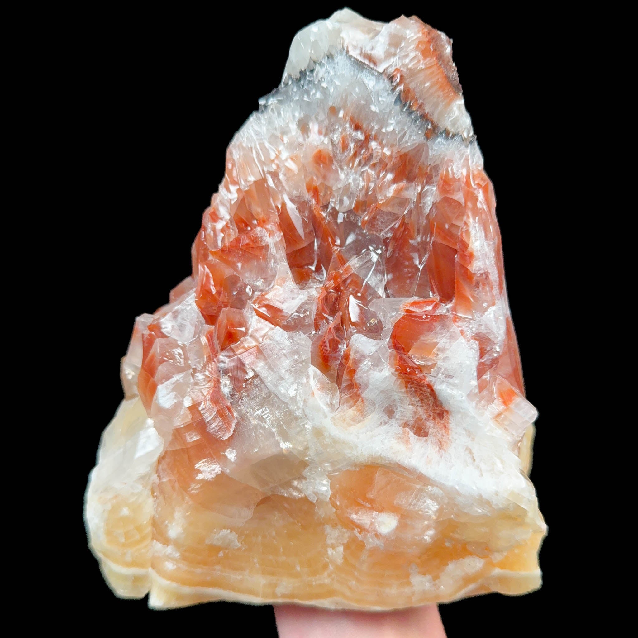 Red and Golden Yellow Calcite specimen from Mexico